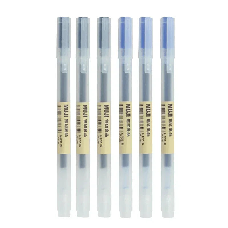 Japanese-Style Kawaii Gel Pens – 6 or 8-Pack in Black, Blue & Red, 0.38mm or 0.5mm for School & Office (Mixed Colour Sets Available)
