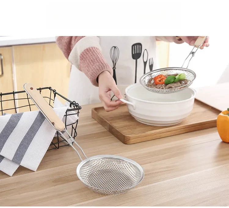 Stainless Steel Egg Beater & Skimmer Spoon Set