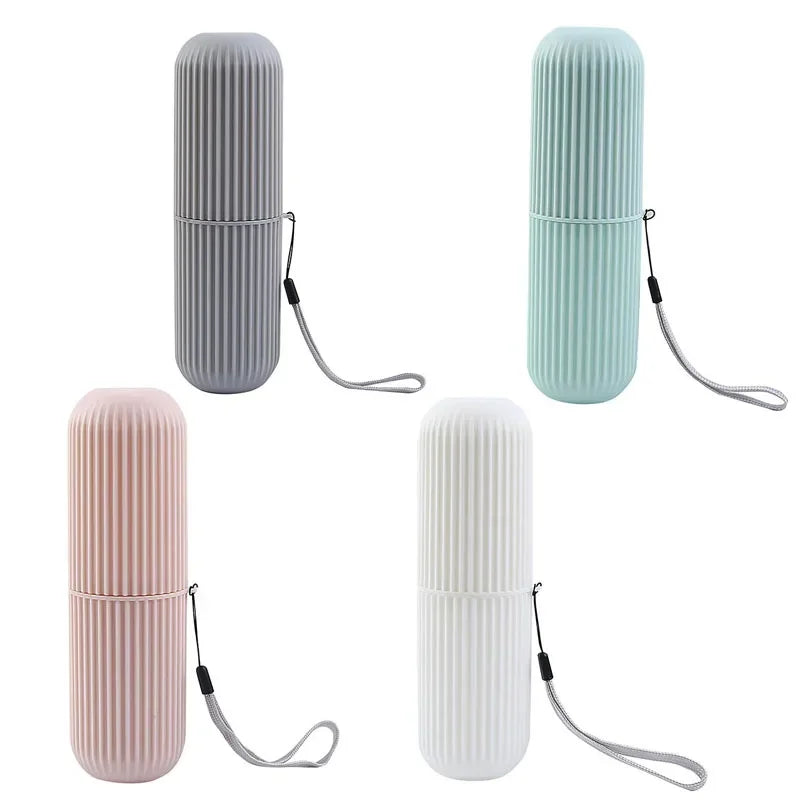 Portable Toothpaste Toothbrush Protect Holder Case Travel Camping Storage Box Organizer Travel Toiletries Storage Cup New Creat
