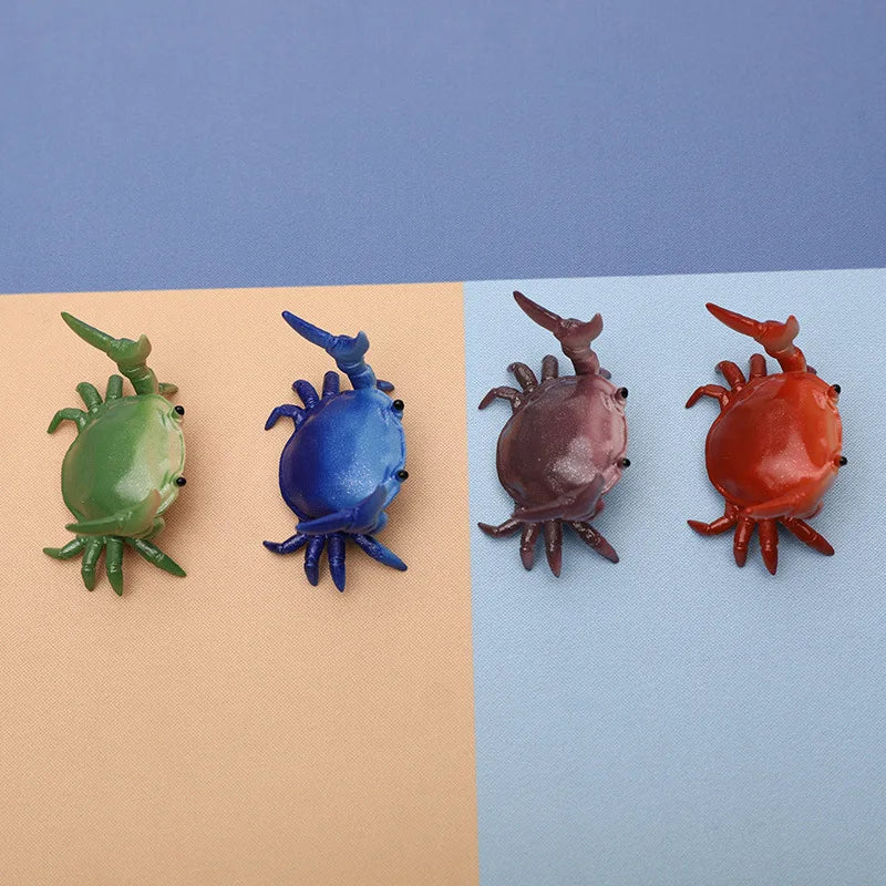 Crab-Shaped Desktop Pen Holder – Cute Novelty Stationery Organiser for Desk, Kids, School & Office (Green, Purple, Red or Blu