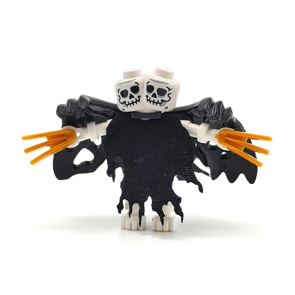 MOC Halloween Skeleton Army Mini Figure Building Blocks – DIY Toy Character & Ornament