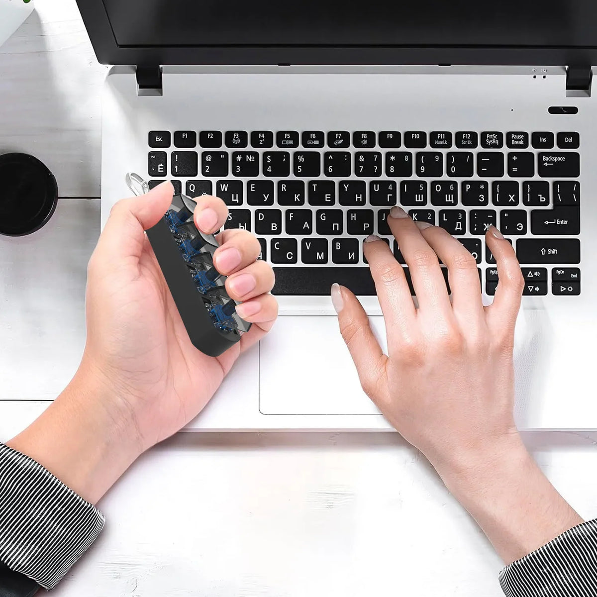 4Keys Finger Button Anti-stress Toys Mechanical Keyboard Keycaps Office Decompression Calming Keychain Gifts for Children Adu