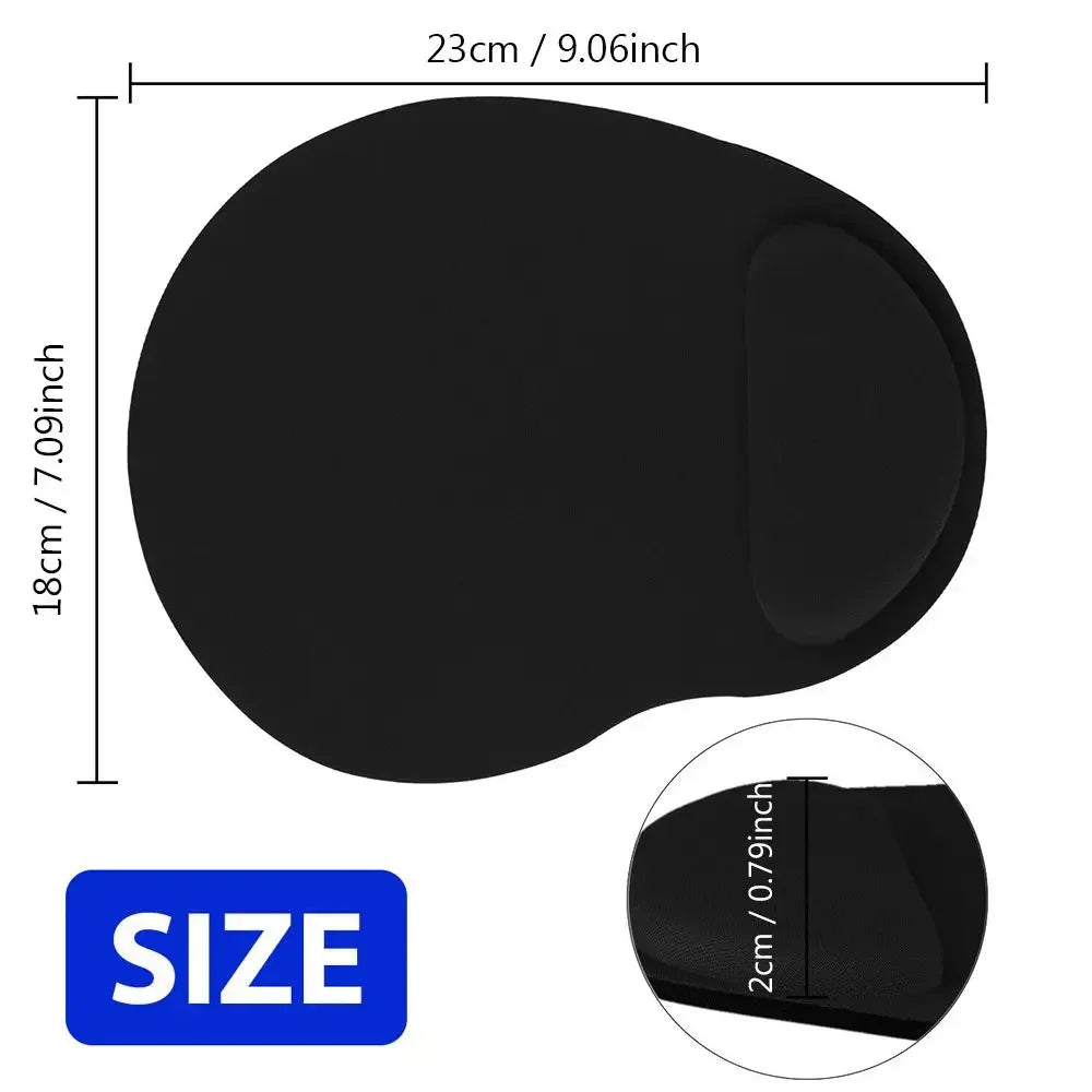 Ergonomic Memory Foam Wrist Rest Mouse Pad – Non-Slip Gel Support for Office & Gaming