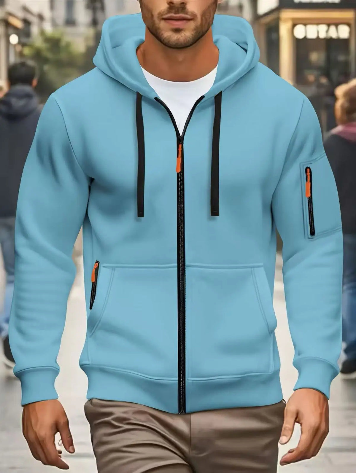 Men's Pocket Zip Hoodie – Winter