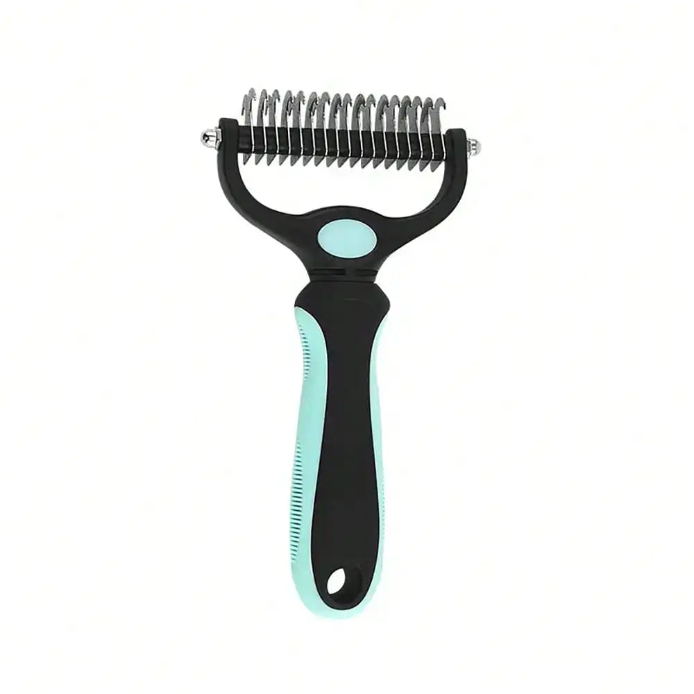 Pet Detangling Comb & Thinning Brush – Double-Sided Stainless Steel Grooming Tool for Cats & Dogs