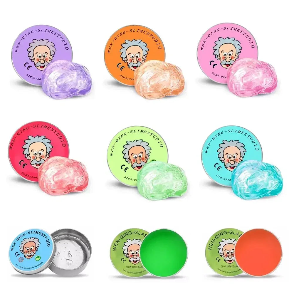 9E-Colorful Non-Newtonian Liquid Decompression Toys Children Transparent Elastic Modeling Compound Non Toxic Creative Crafts