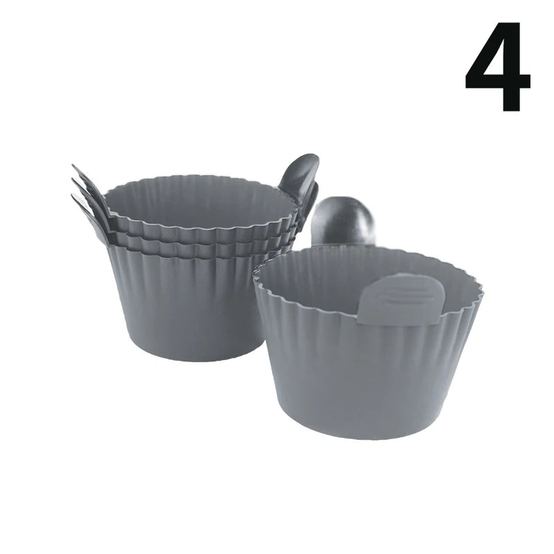 Silicone Egg Cups Set – Non-Stick Boiled Egg Holders