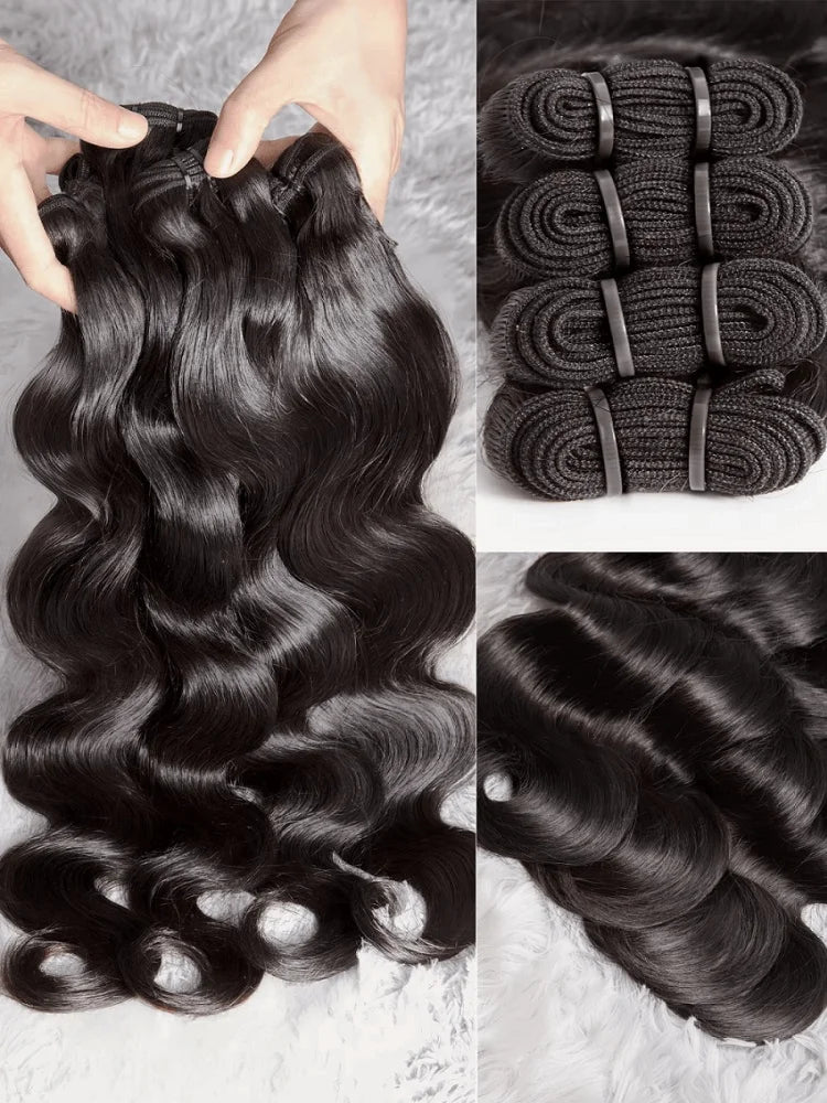 Brazilian Body Wave Hair Bundles – 12A