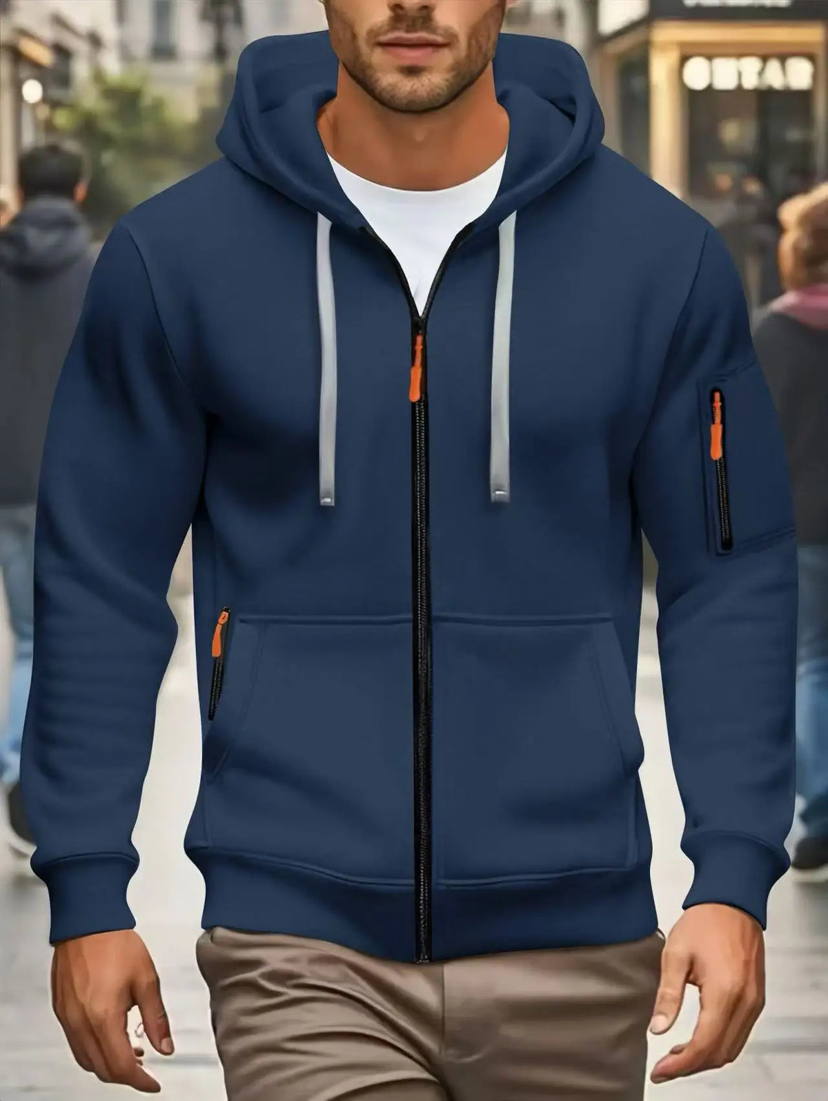 Men's Pocket Zip Hoodie – Winter