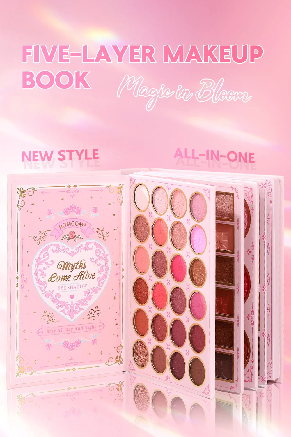 5-Layer All-in-One Makeup Book Palette – Complete Face & Eye Kit