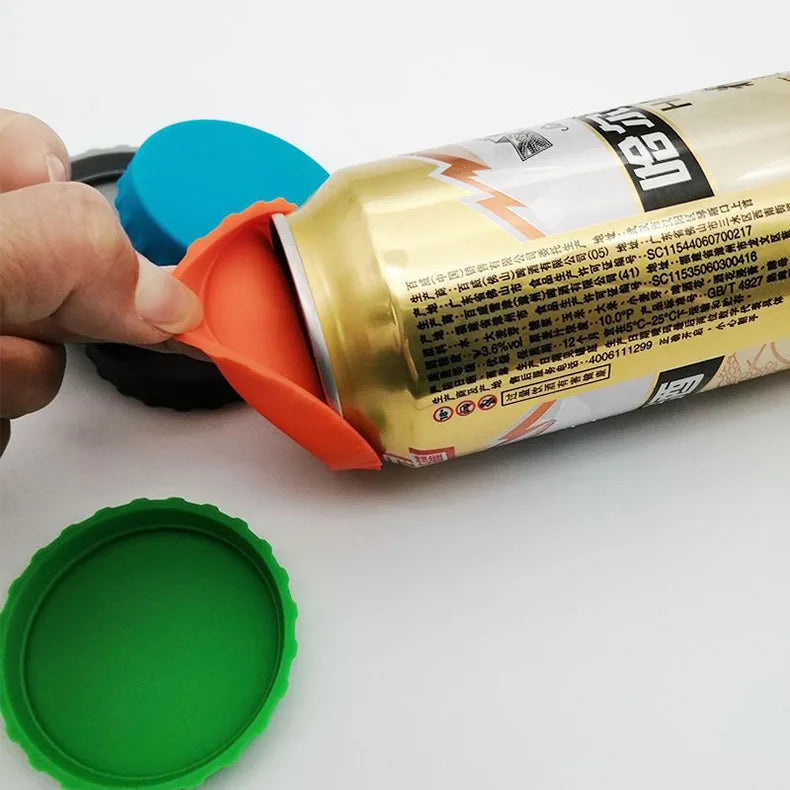 Reusable Silicone Can Lids — Fits Soda, Beer & Standard Cans