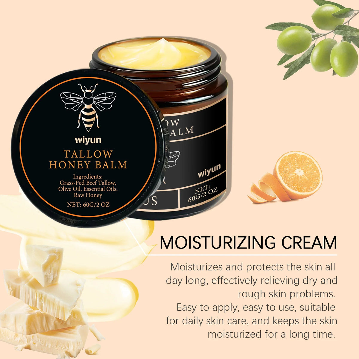 Tallow Honey Balm – Face & Body