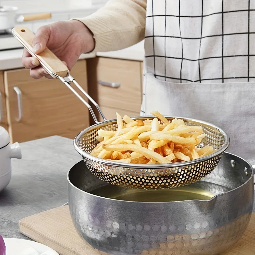 Stainless Steel Egg Beater & Skimmer Spoon Set