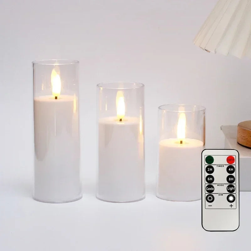 Flameless LED Candle Set with Remote & Timer