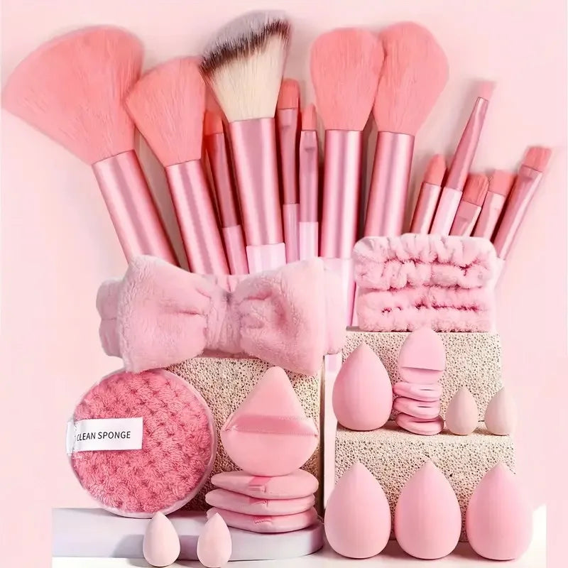 Professional Makeup Brush Set for Combination Skin – 13 & 33-Piece Kits