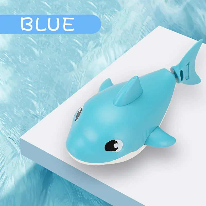 Cartoon Shark Wind-Up Water Toy – Bath, Shower & Beach Toy for Babies & Toddlers