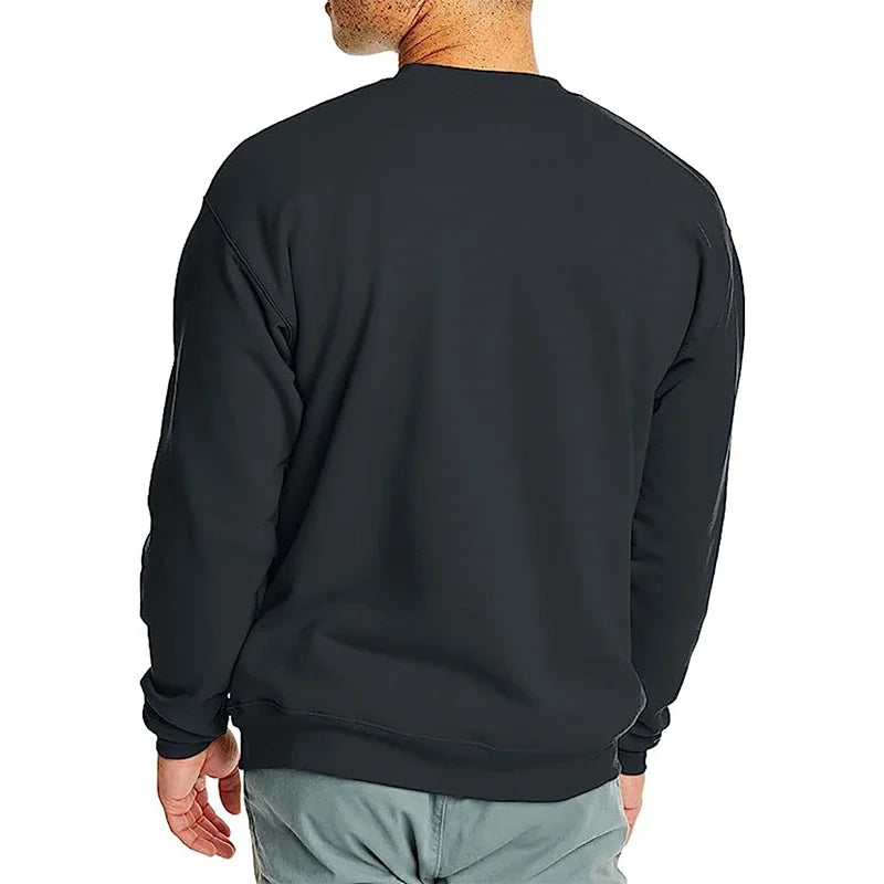 Men's Solid Color Pullover Hoodie