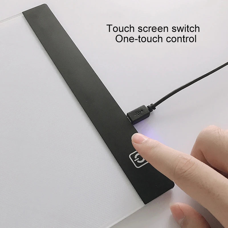 LED Light Tracing Pad for Kids – 3-Level Dimmable Drawing Copy Board