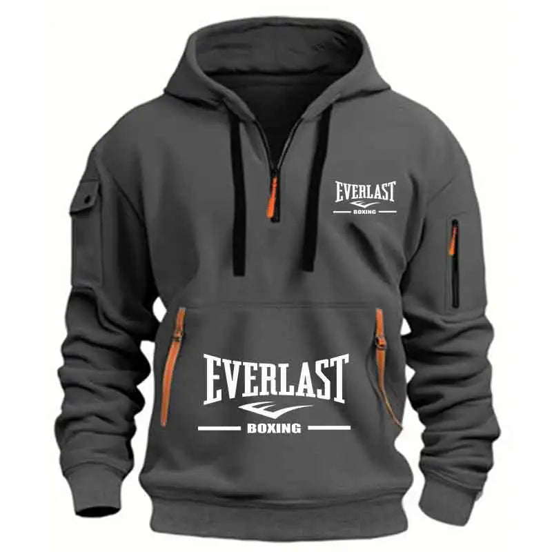 Men's Multi-Pocket Casual Hoodie