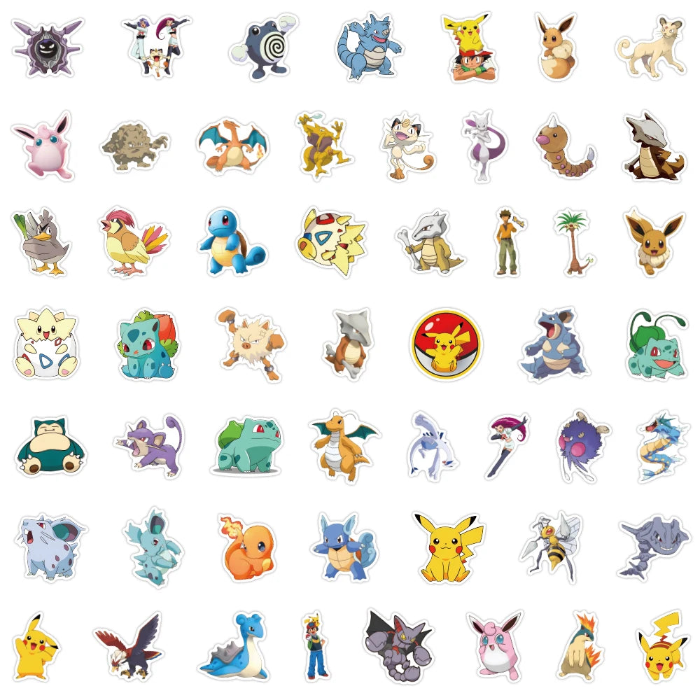 Pokémon Anime Sticker Pack – Kawaii