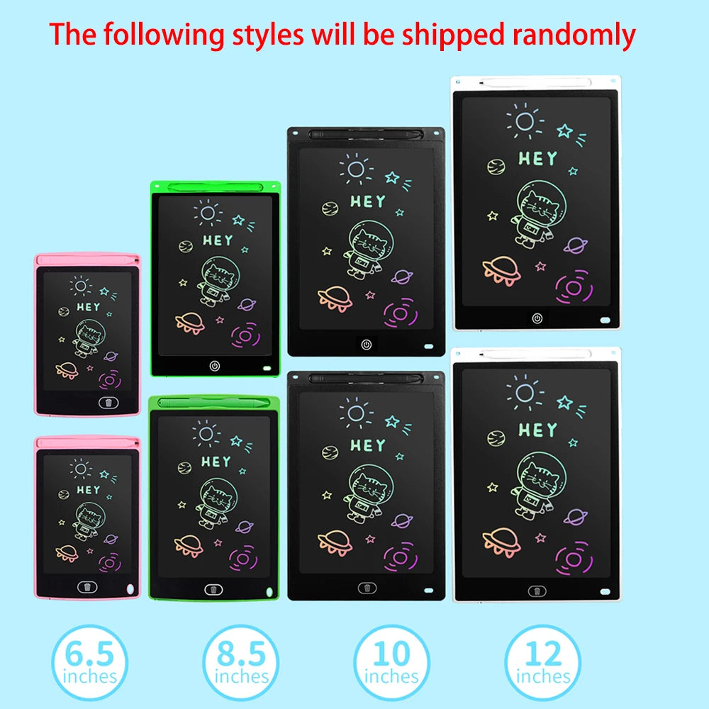 LCD Drawing Tablet for Kids – Rechargeable Erasable Board with Pen