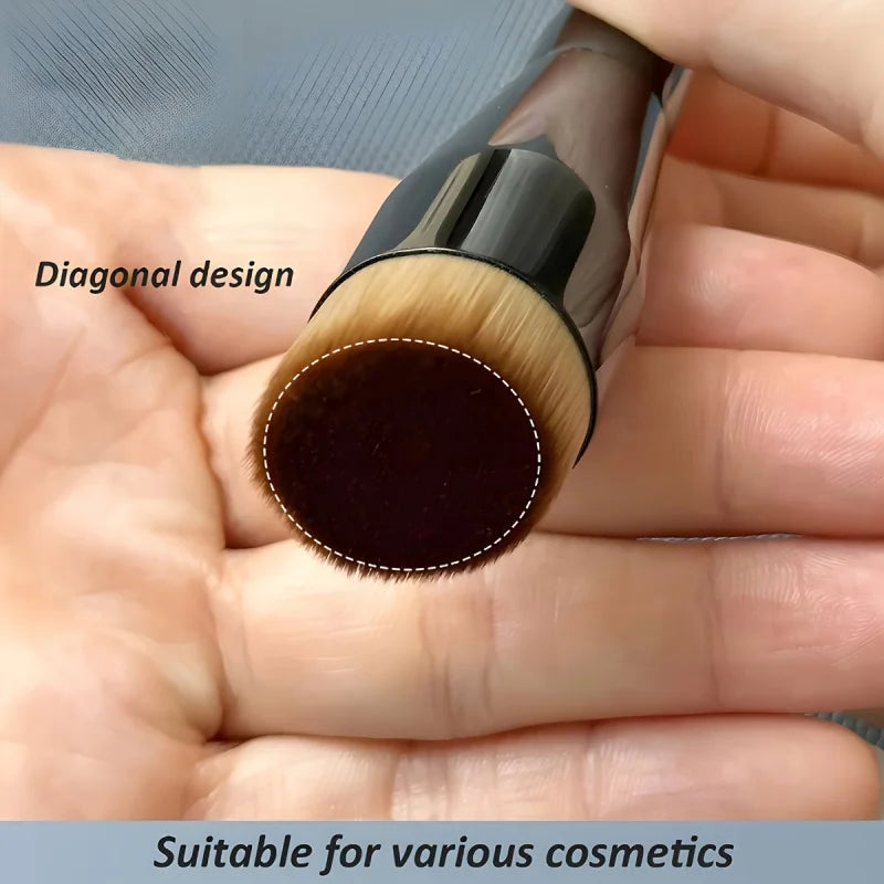 Flat Top Foundation Brush – Kabuki Buffing Brush for Full Coverage