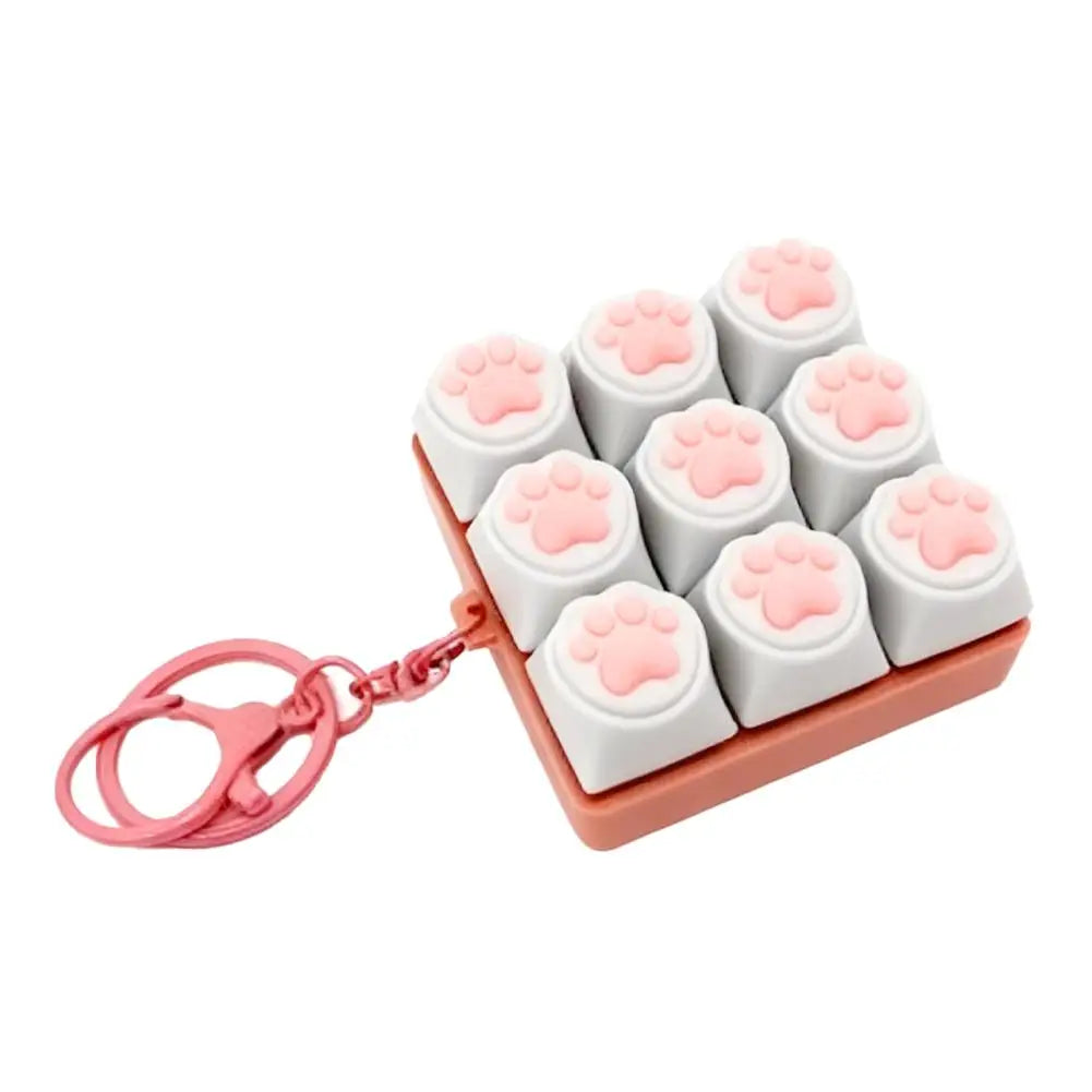 LED Crystal Keycap Fidget Keychain