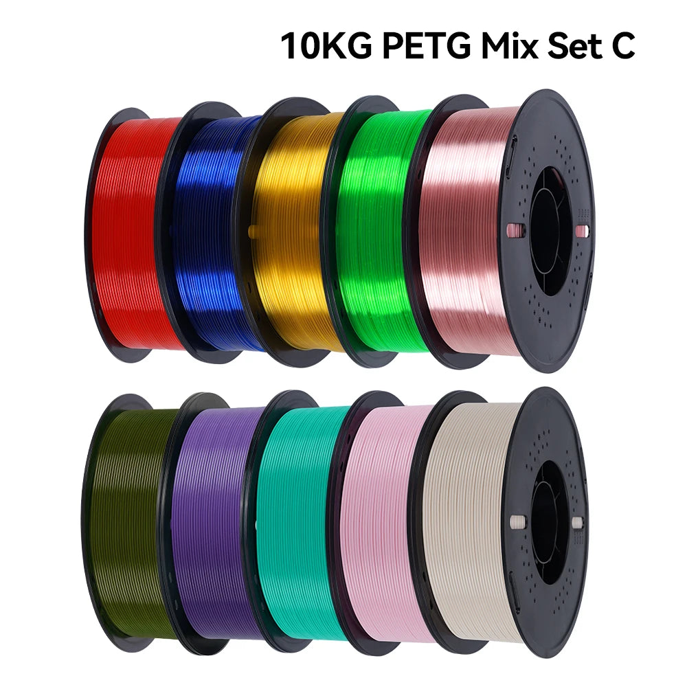 PETG 3D Printer Filament – 1.75mm, 10KG