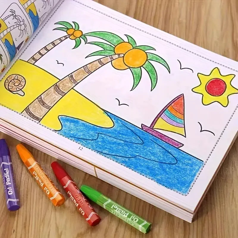46-Page Kids Drawing & Painting Coloring Book – Educational Art Activity Book for Creative Learning (Gift for Boys & Girls)