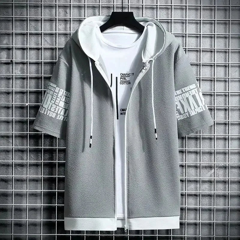Men's Cartoon Zip Hoodie – Summer
