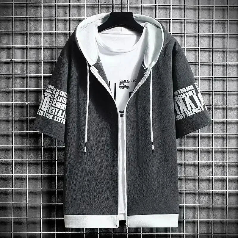 Men's Cartoon Zip Hoodie – Summer