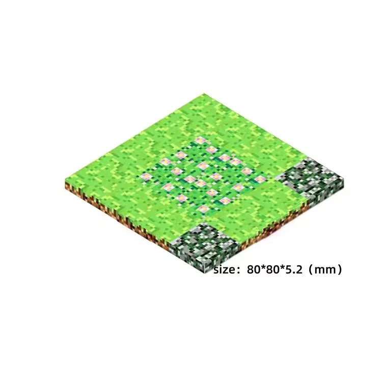 Pixel Blocks Base Plates – 6 Styles