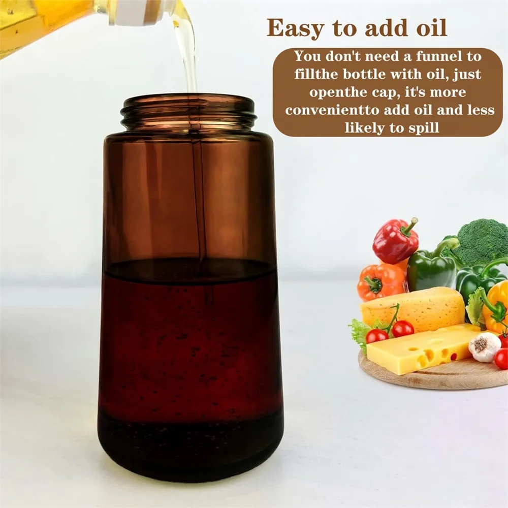 Glass Olive Oil Dispenser Bottle with Pourers & Drip-Free Spout