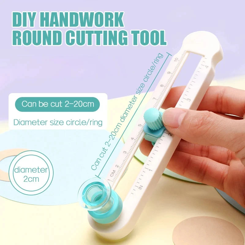 360° Rotary Compass Circle Cutter Knife – Precision Circle-Cutting Tool for Bookbinding, Scrapbooking & DIY Craft
