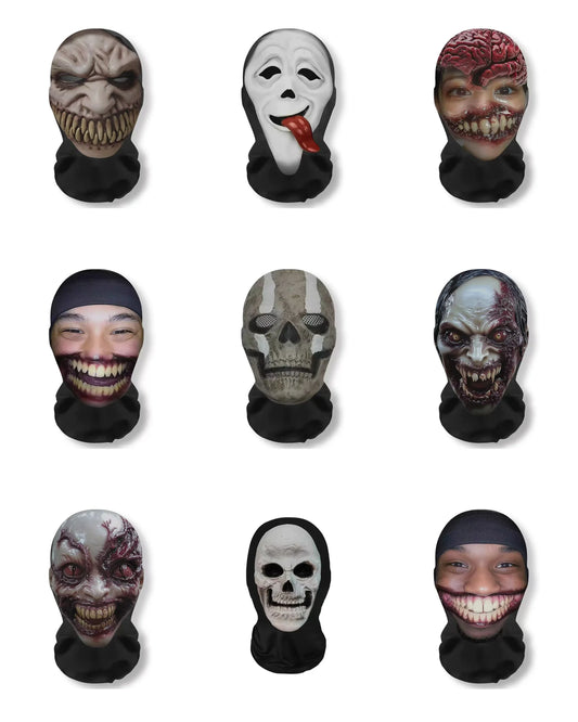 Halloween Funny Novelty Headgear Mask – Comical Costume Wig & Character Prank Mask for Parties & Cosplay