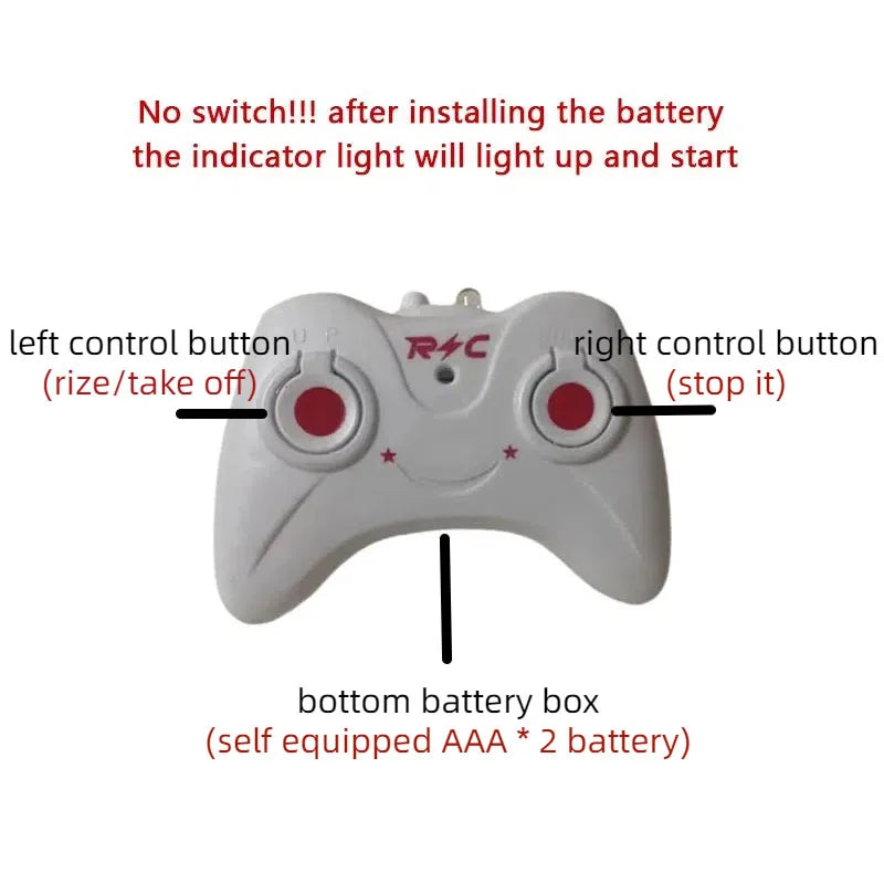 Rechargeable Mini RC Drone Helicopter – Remote Control Kids Toy