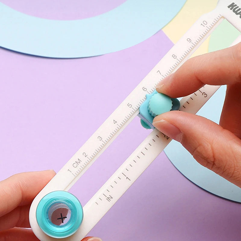 360° Rotary Compass Circle Cutter Knife – Precision Circle-Cutting Tool for Bookbinding, Scrapbooking & DIY Craft