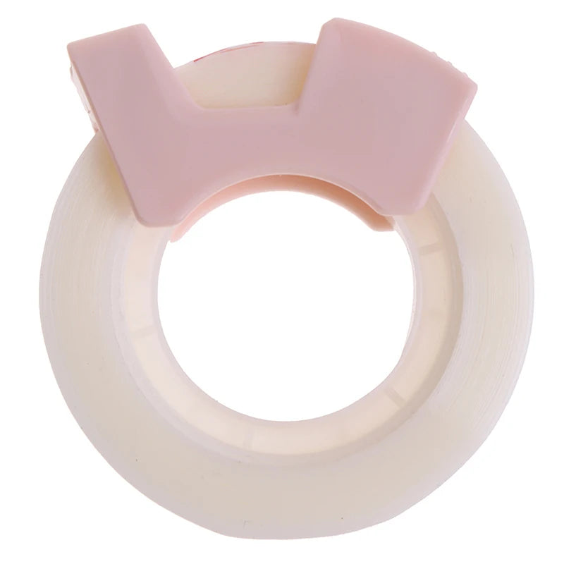 Plastic Correction Tape Dispenser with Built-In Cutter – Writable Invisible Adhesive Tape for School, Office & Stationery (Colour May Vary)
