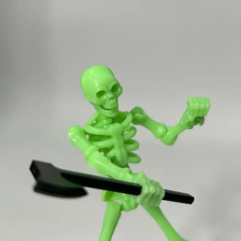 DIY Snap-Together Mini Poseable Skeleton Figurines – Halloween Craft & Haunted House Decor (3 Styles, Ages 14+)