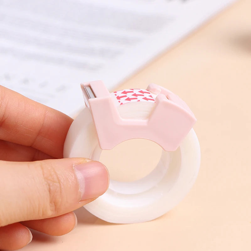 Plastic Correction Tape Dispenser with Built-In Cutter – Writable Invisible Adhesive Tape for School, Office & Stationery (Co