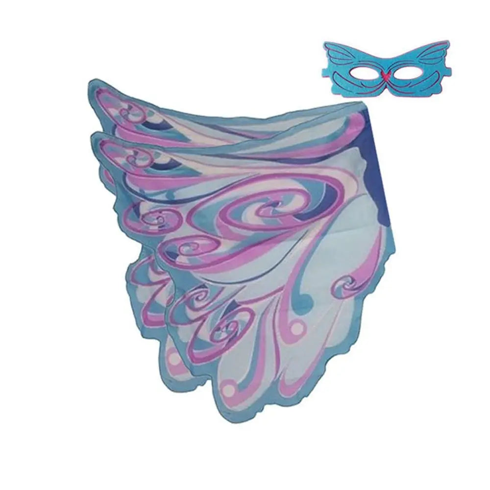 Kids Butterfly & Angel Wings Shawl Cape – Fairy Elf Costume for Halloween, Cosplay, Dance & Stage Performance (Multiple Colors)