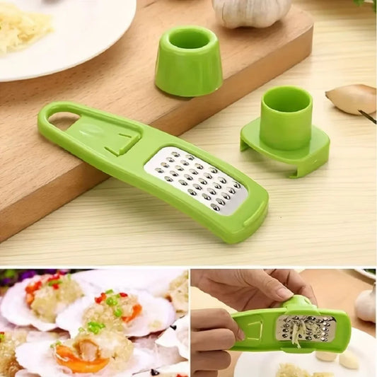 1PCS Mini Garlic Press Grinder Multi-Functional Manual Ginger Garlic Grinding Grater Cutter Garlic Peeler Kitchen Tools Gadge