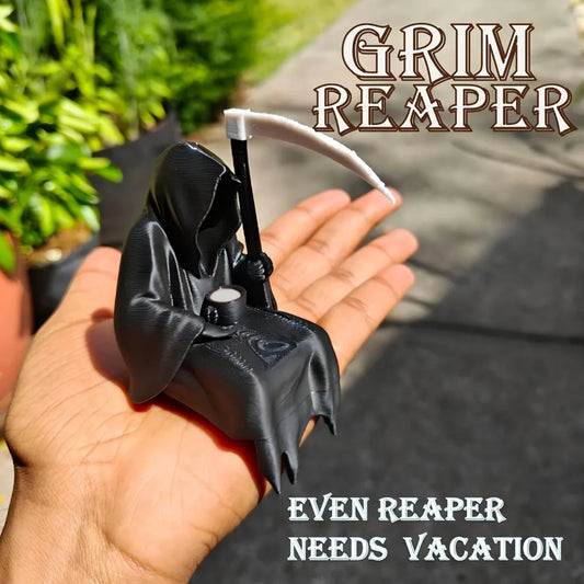 Gothic Grim Reaper Dark Knight Statue – Spooky Halloween & Holiday Decoration Figurine