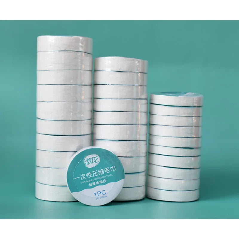 Compressed Disposable Travel Towels - Quick-Dry (10-Pack)
