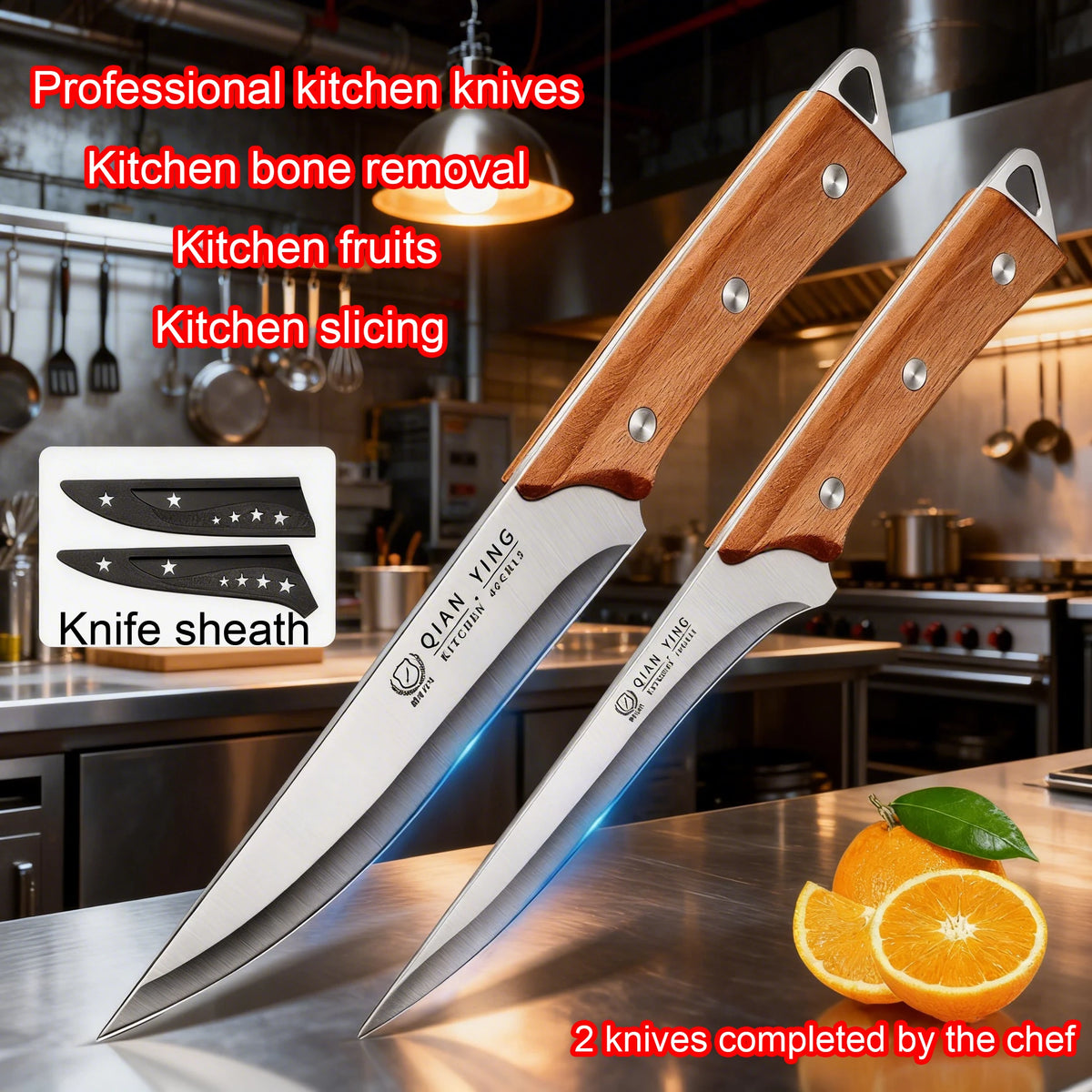 Professional Forged Bone Removal & Slicing Knife Set