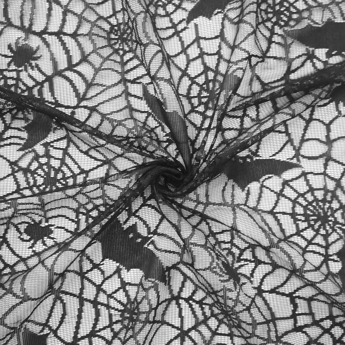 Halloween Lace Tablecloth – Bat & Skull Net Pattern for Party & Haunted House Decor