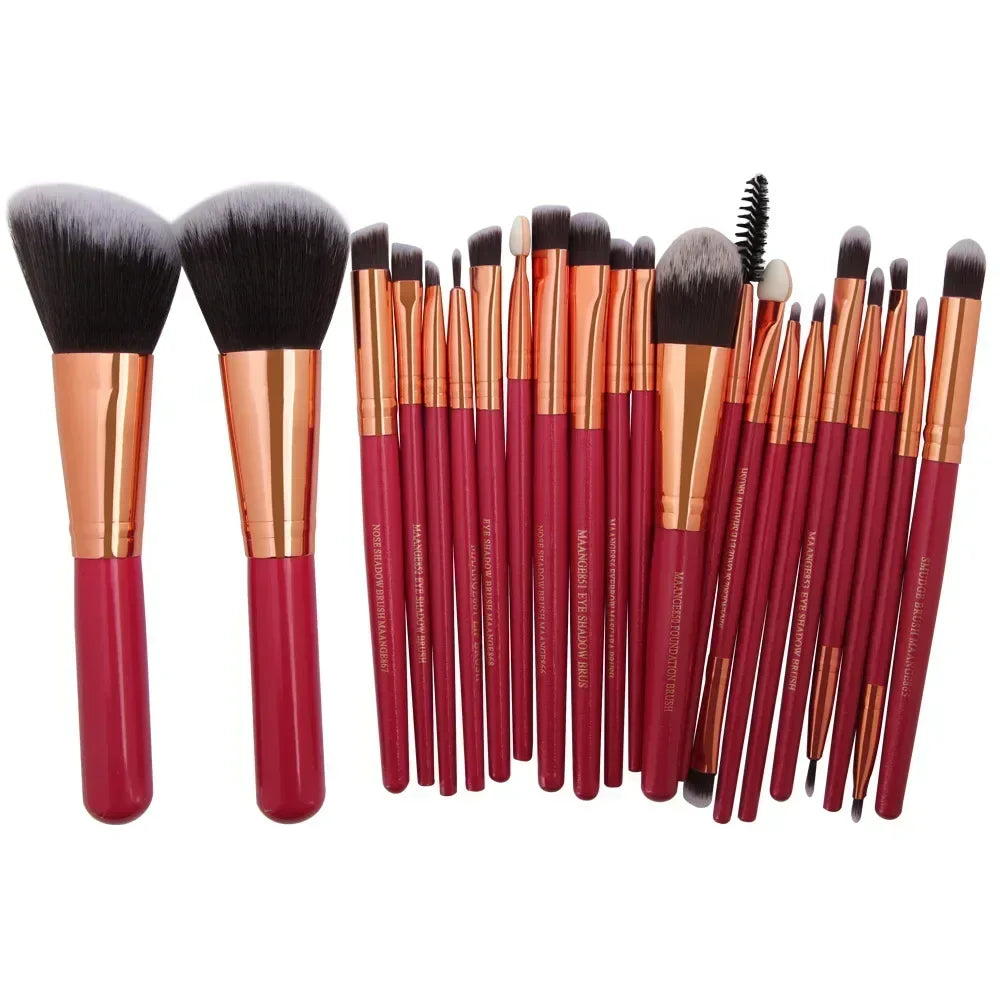 Professional Makeup Brush Set – 3, 13 & 22-Piece Eyeshadow & Face Kits