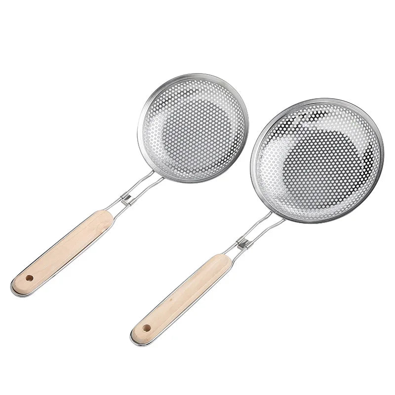 Stainless Steel Egg Beater & Skimmer Spoon Set