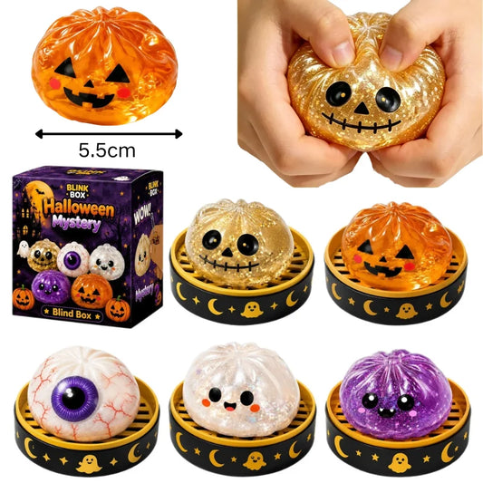 Halloween Squishy Stress Relief Toy – Slow Rising Ghost, Pumpkin & Monster Fidget