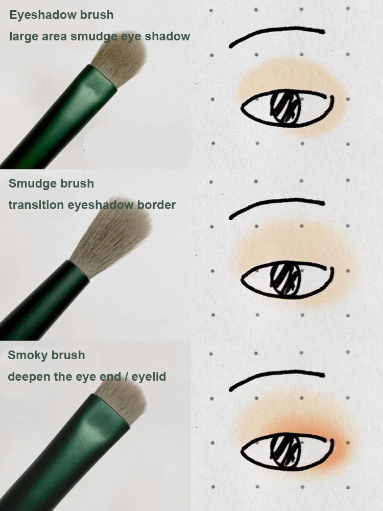 13-Piece Makeup Brush Set – Eye Shadow, Foundation & Blending Brushes